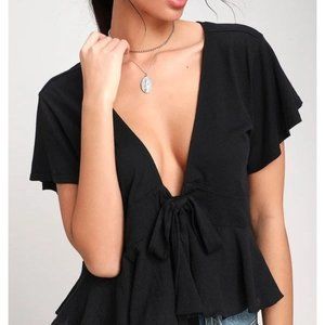 Free People Knot Me Crop Top Small